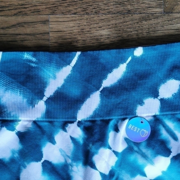 Pink Victoria's Secret Teal Tie Dye Leggings Small New - Picture 4 of 8